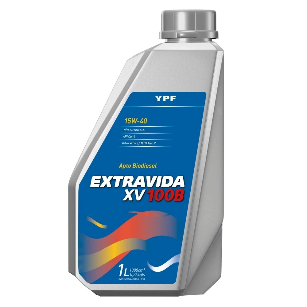Óleo Lubrificante Mineral YPF EXTRA VIDA XV200 15W40 CI-4 - 1 LITRO